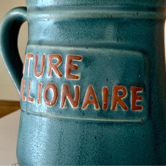 FUTURE MILLIONAIRE Pottery Clay Mug - Picture 2 of 8